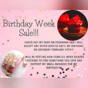 Birthday week sale all offers accepted